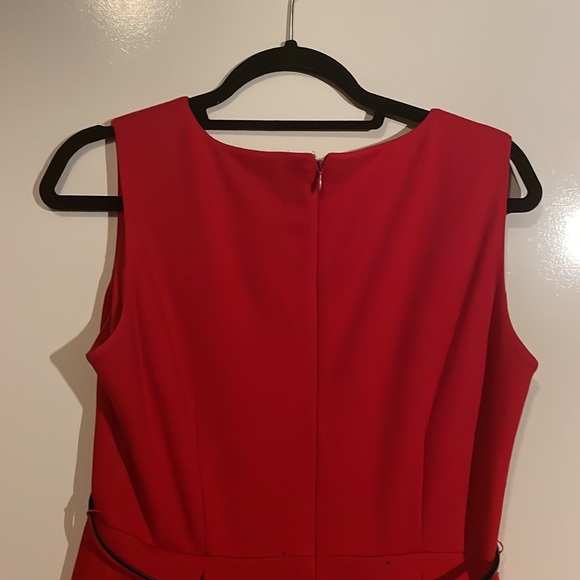 Calvin Klein Belted Striped Dress, Size 12P - Picture 4 of 5